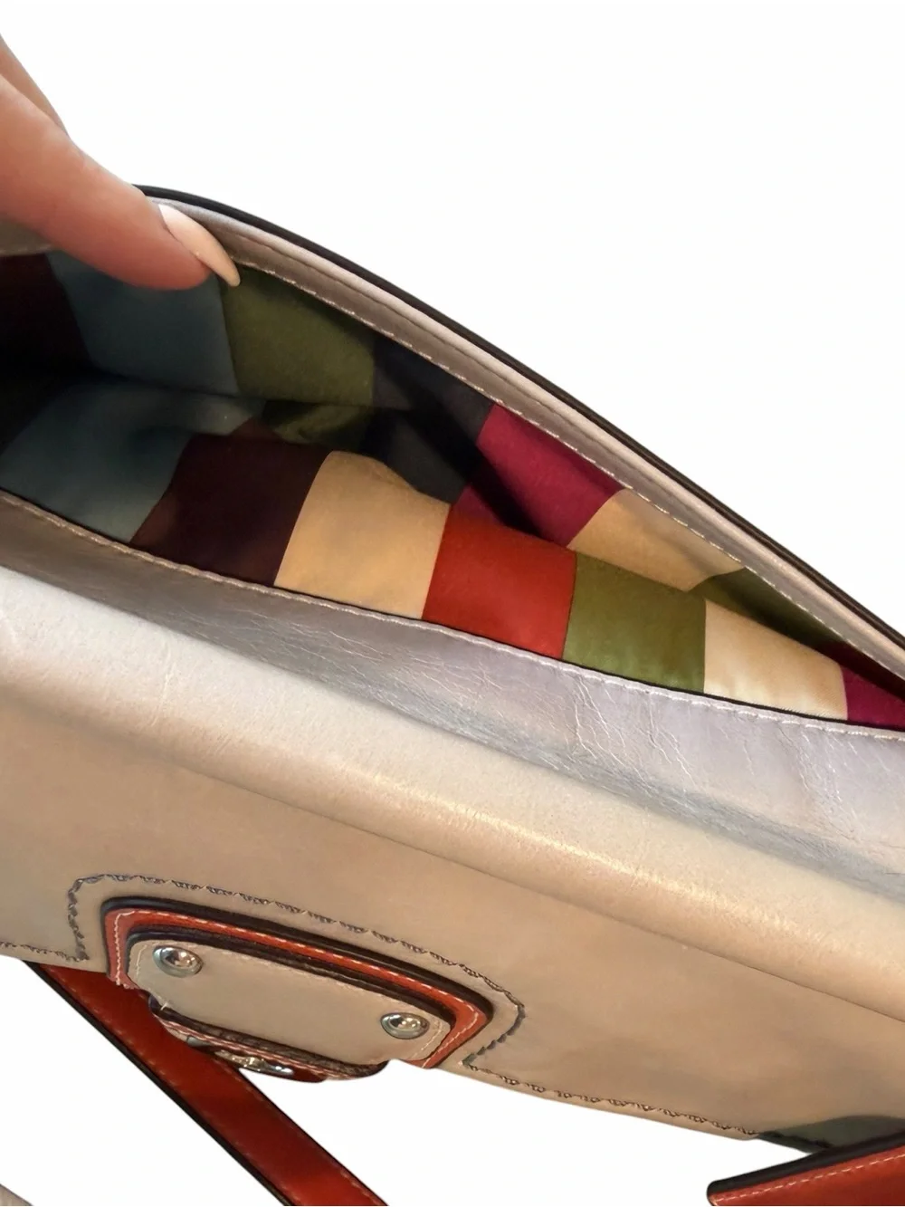 🧡💙 Vintage Coach Legacy Colorblock Willis City Bag 19035 Crossbody 💙🧡